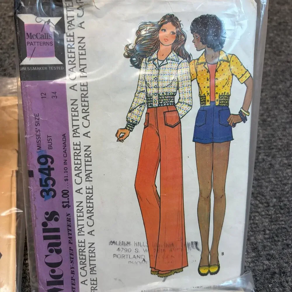 Lot 4 Vintage 70s McCalls Sewing Patterns Misses Juniors Boho Dress 3156 3549